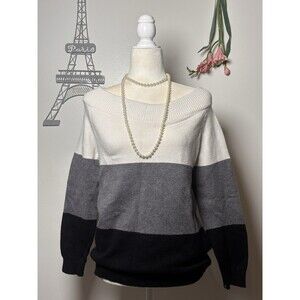 Angashion Color Lock Women's Sweater Xl Black Long Sleeve